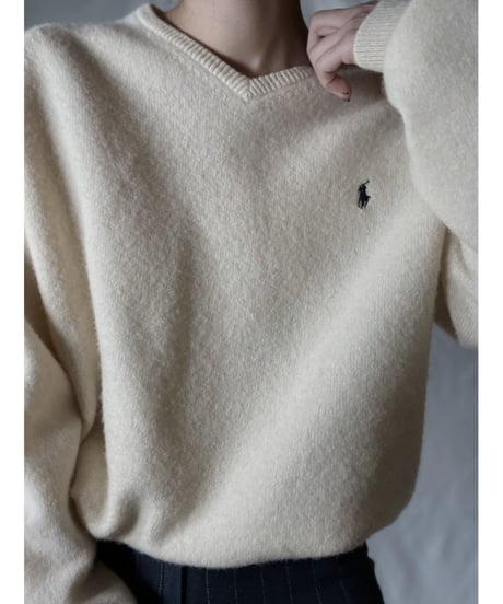 【USED】  Ralph Rauren Wool Knit①/220127-015