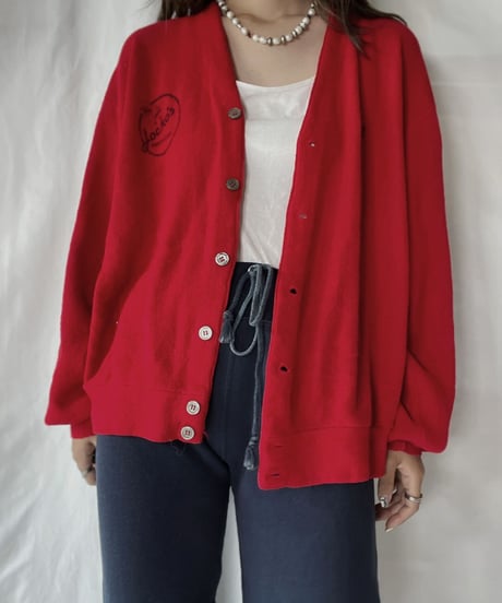 【USED】   THE FOX Acrylic Knit Cardigan/210930-021