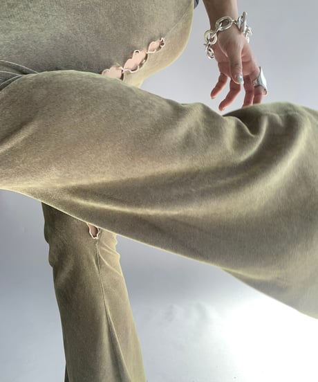 【USED】 Sheer Design Pail Flare Pants / 241124-016