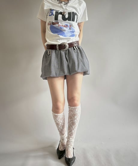 【USED】 RESIZED Made in USA 95's Fruit of the Loom 5k RUN T-Shirt / 250802-005