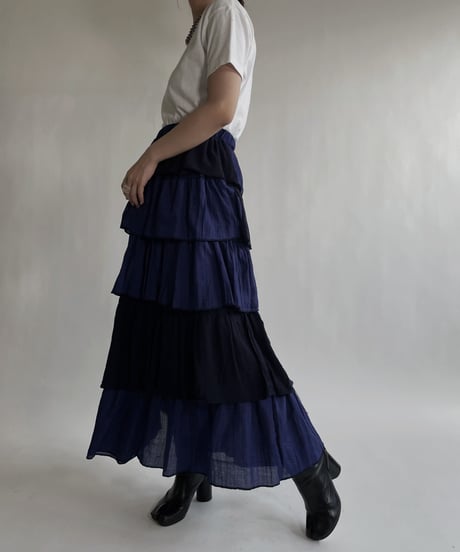 【RE;CIRCLE】 RE Indian Cotton Skirt / 220503-005