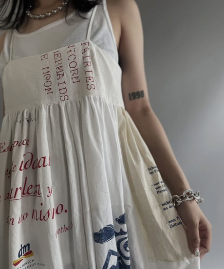【RE;CIRCLE】RE Eco-Friendly Bag Camisole Long One-piece / 230622-011