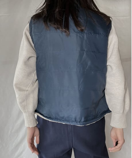 【USED】 Reversible Boa Vest - TALON Zip / 220120-049