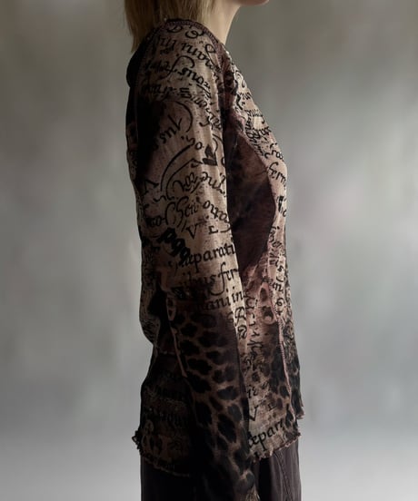 【USED】 Design Sheer top / 250906-005