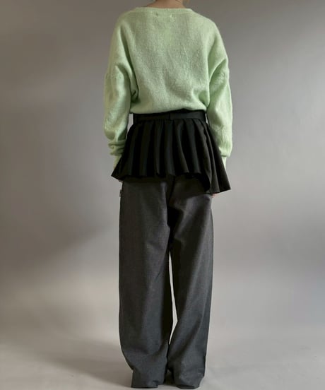 【RE;CIRCLE】 RE Suit Wrap Skirt Mini / 260129-004