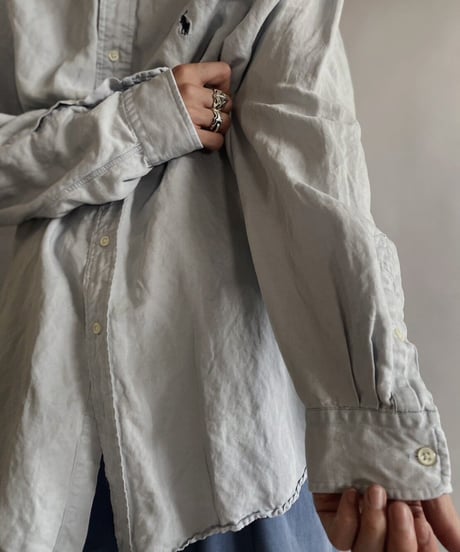 【USED】 Ralph Lauren L/S linen silk Shirt / 230605-011