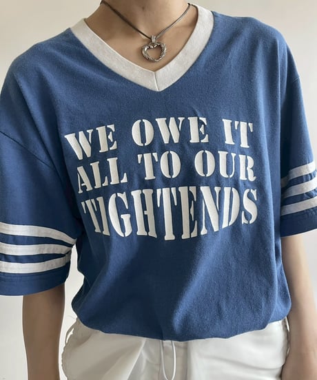 【USED】 V-Neck Ringer T-Shirt /250503-002
