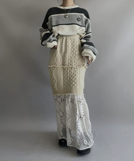 【USED】 Poly Knit Top/ 231026-009