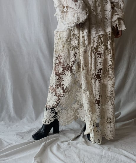 【RE;CIRCLE】  RE Crochet L/S Dress ①/210512-009
