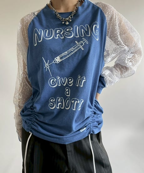 【RE;CIRCLE】 RE Lace Switching Raglan T-Shirt / 250605-005