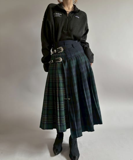 【RE;CIRCLE】 RE Kilt Long Skirt / 260108-001