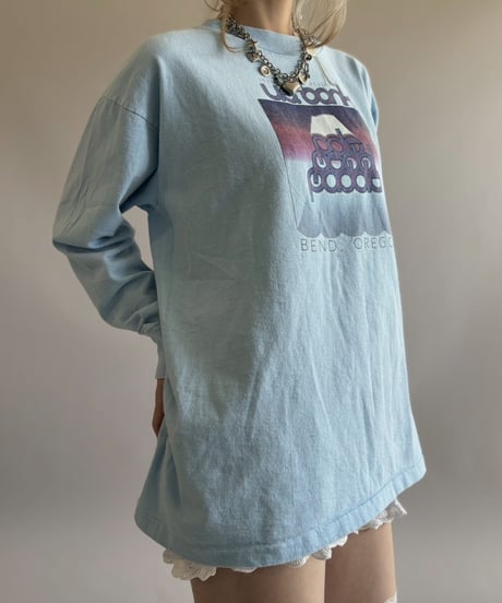 【USED】 Made In USA 90's ONEITA U.S. bank L/S Tee / 260418-007