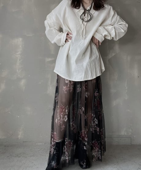 【USED】Poly Long Skirt/ 220312-007