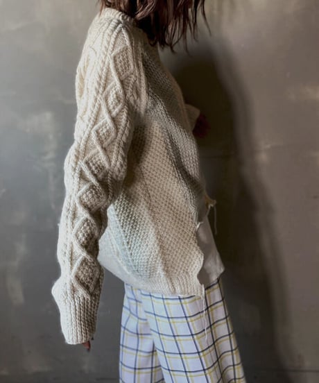 【RE;CIRCLE】 Patchwork Cable Knit ① / 201112-022