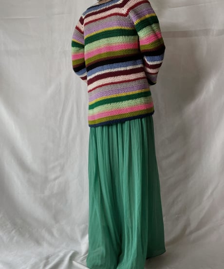 【USED】  Crochet Knit Cardigan/211014-055
