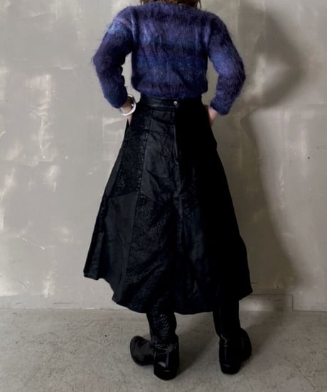 【USED】 Leather Flared Skirt / 201121-002