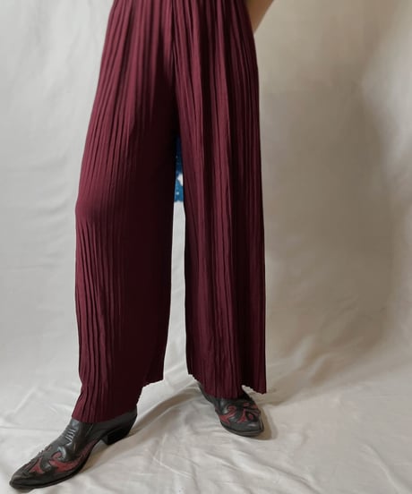 【USED】 Poly Pleats Pants/20210819-015