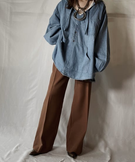 【RE;CIRCLE】 Remake Denim Mexican Parker③/210906-014