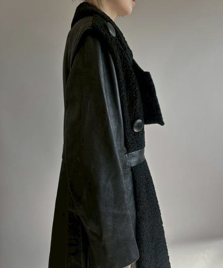 【USED】 Design Leather Coat / 260131-009