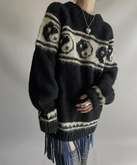 【USED】 Yin-Yang L/S Knit top 231112-010