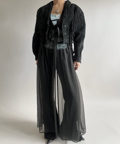 【USED】  Suede Fringe Jacket /250301-010