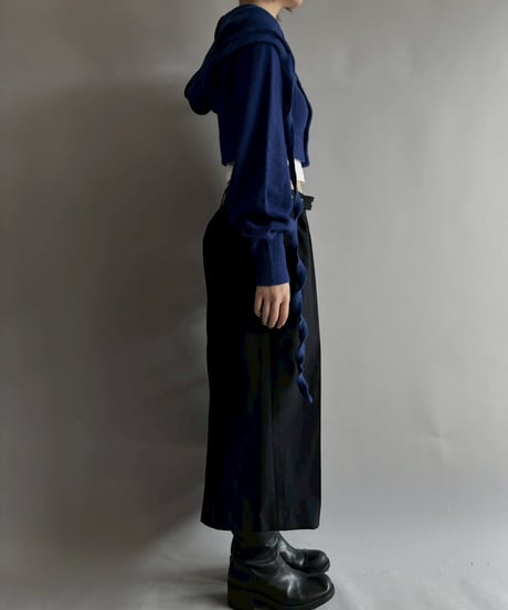 【RE;CIRCLE】 RE Hooded Acrylic Short Cardigan / 251016-004