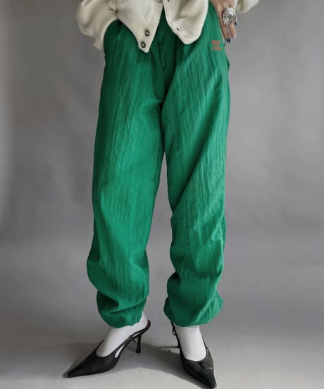 【USED】 Leopard Nylon Pants Green / 230128-020