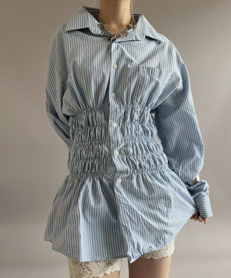 【RE;CIRCLE】 RE Shirring Shirt / 260504-004