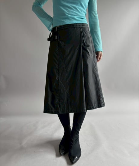 【USED】 Nylon Design Skirt /260425-008