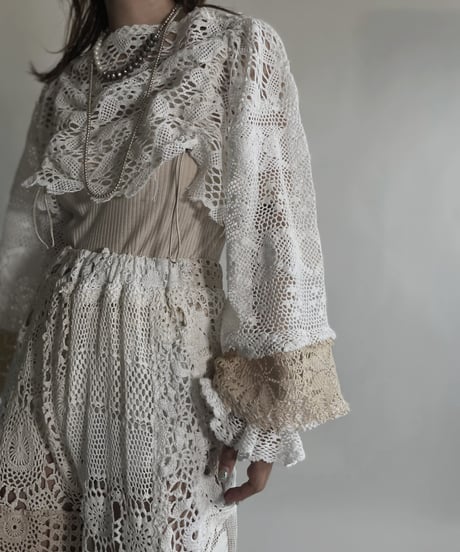 【RE;CIRCLE】 RE Crochet Cord Top / 220623-016