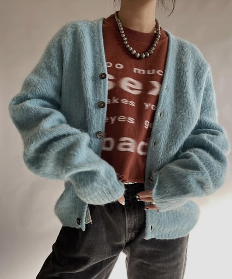 【USED】 Vintage Brian Dac Neil Mohair Cardigan / 240101-029