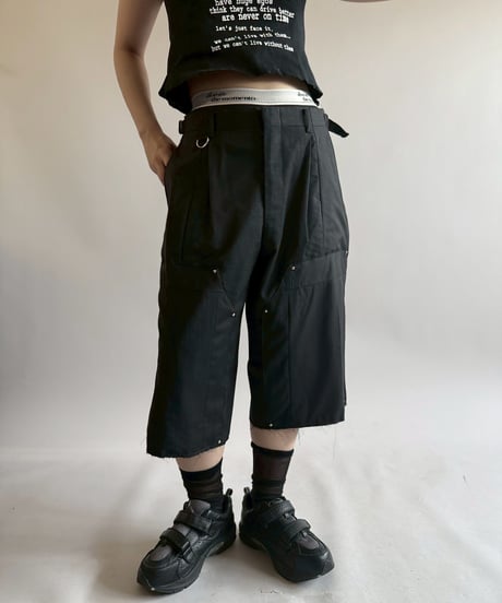 【RE;CIRCLE】 Re Suit Double Knee Shorts / 250612-004