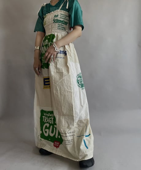【RE;CIRCLE】RE Eco-Friendly Bag Shirring One-piece / 230525-012