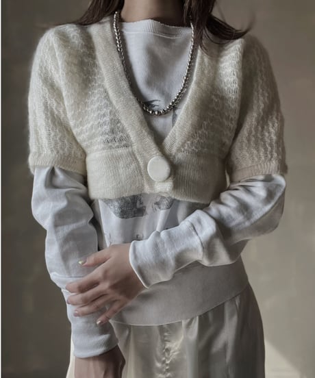 【USED】　Knit Short Cardigan/ 220220-033