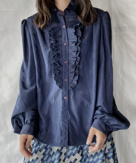 【USED】  Poly L/S Blouse/210921-025