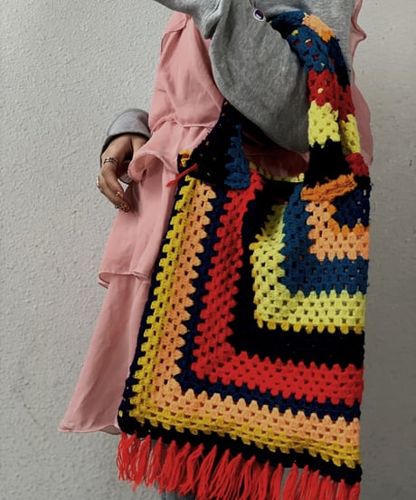 【RE;CIRCLE】 Granny Knit Bag ② /210125-0012