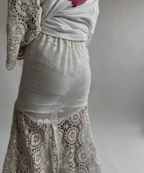 【RE;CIRCLE】 RE Crochet Lace Mermaid Skirt / 220427-015