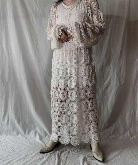 【RE;CIRCLE】RE Crocket L/S Dress①/210526-047