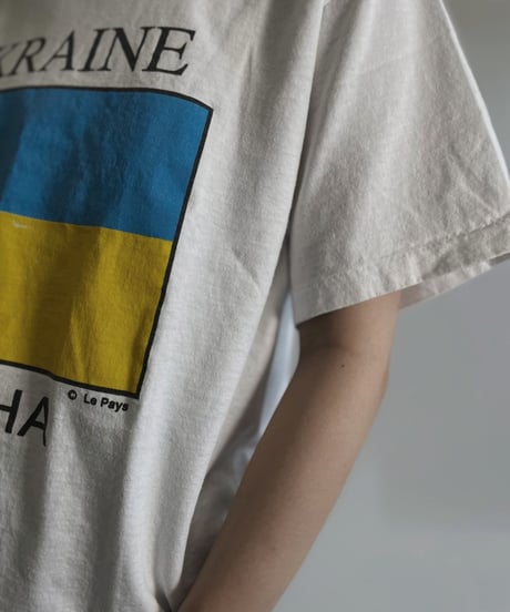 【USED】 Short Sleeved T-shirt "Uklaine" /220716-020