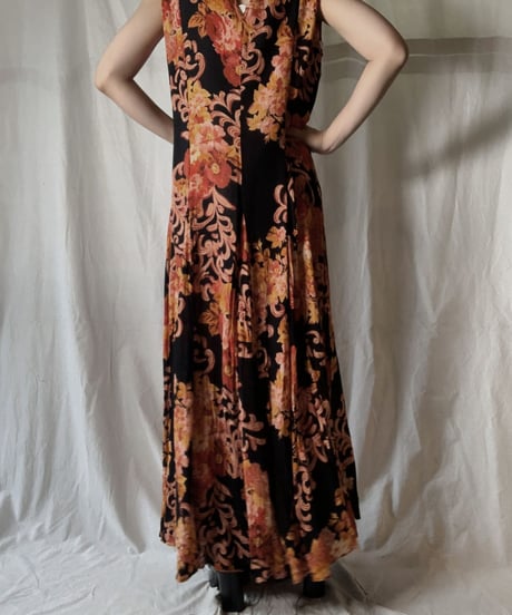 【USED】 Flower Patterned N/S One-piece/210714-036