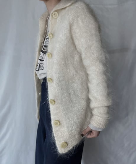 【USED】 Acrylic Knit Cardigan/ 220120-051