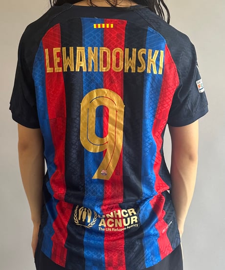【USED 】Nike FC BARCELONA Soccer Shirt /240603-036