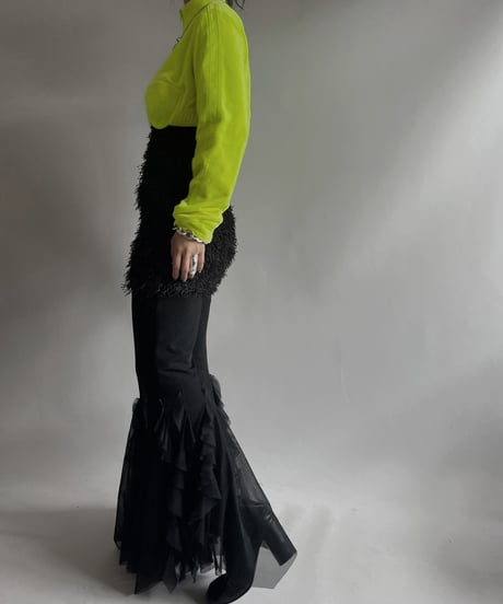 【USED 】Sheer Flare Design Pants/ 231112-002
