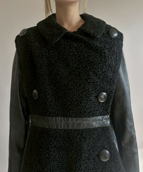 【USED】 Design Leather Coat / 260131-009
