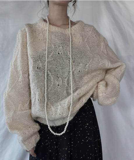 【USED】    Mohair Knit Top/211216-014