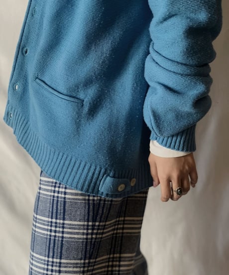 【USED】 Acrylic Knit Cardigan⑤ /210303-009