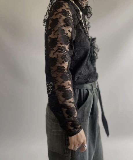 【USED】L/S Lace Top / 230909-023