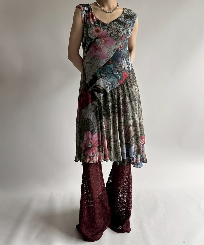 Desigual ナバホ柄 襟付きポンチョ裾のデザインは海外使用 USED】 Desigual Design OP / 250725-014 | THE TI