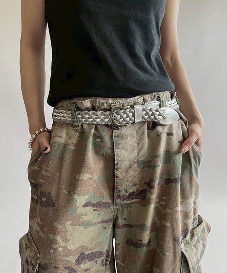【USED】 Military Camouflage Cut Off Pants /250426-005