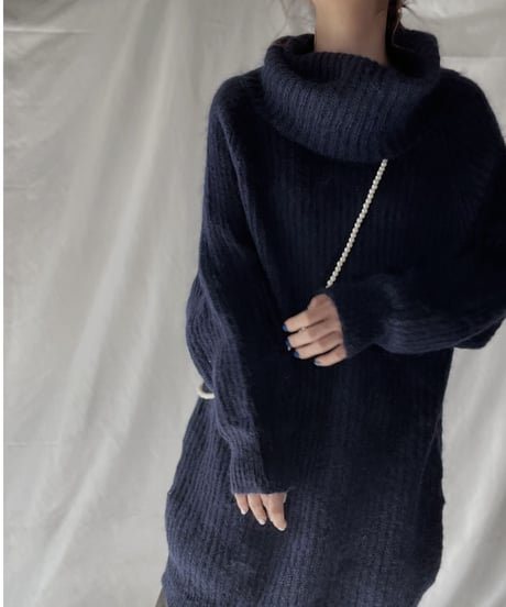 【USED】    Mohair Knit Top③/211216-004
